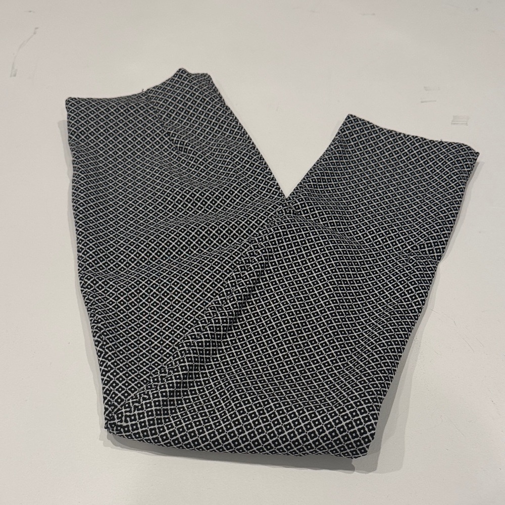 Black and White Geometric Pattern Pants